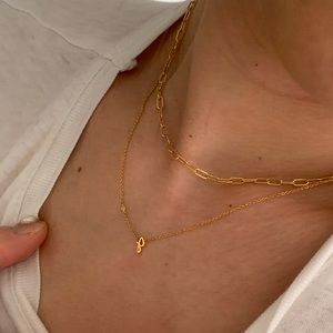 Syd by Sydney Evan Gold ‘J’ Necklace